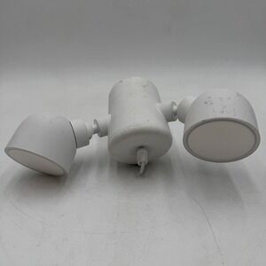 Google Nest GPLE9 Cam with Floodlight Snow For Parts Cut Cord